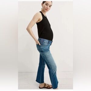 HATCH The Under the Bump Crop Maternity Jeans Size 26